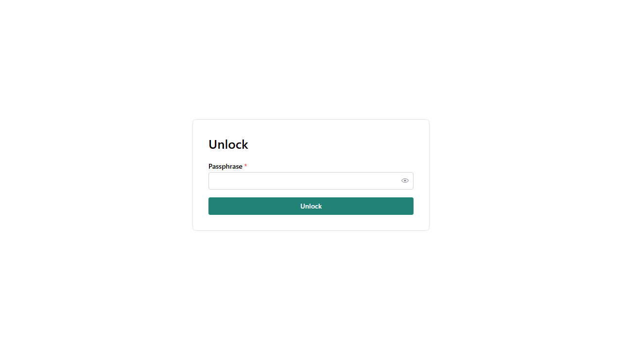 Big Picture Money unlock screen